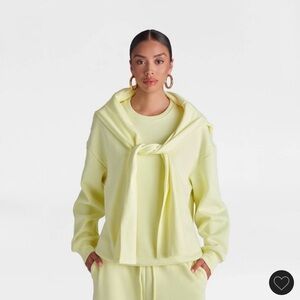 SIZE L - KBB by KAHLANA Women's 'The Double Layer Crewneck Sweatshirt' NWT